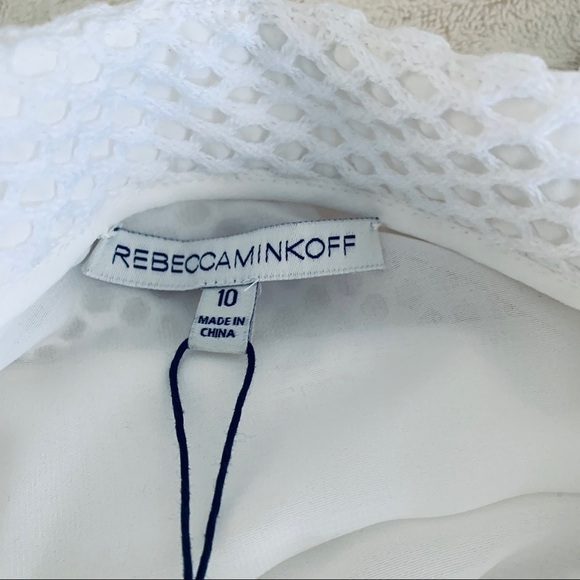 𝅺REBECCA Minkoff Pippa Netted Gore SkirtNWT Size 10 - Picture 6 of 11